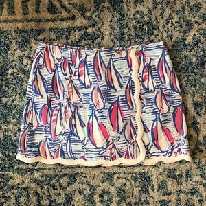 Lilly Pulitzer Sailboat Skort